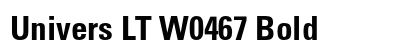 Univers LT W0467 Bold preview