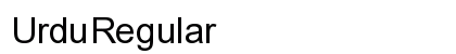 Urdu Regular Font Urdu Regular Font Preview