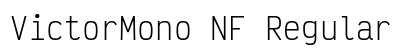 VictorMono NF Regular Preview