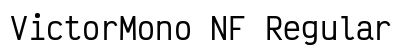 VictorMono NF Regular Preview