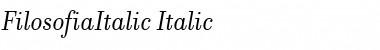 Download FilosofiaItalic Italic Font