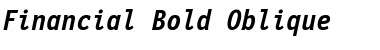Download Financial Bold Italic Font