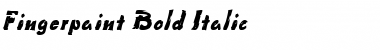 Download Fingerpaint Bold Italic Font