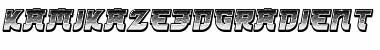 Download Kamikaze 3D Gradient Italic Font