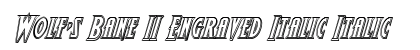 Wolf's Bane II Engraved Italic Italic preview