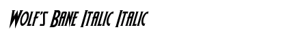 Wolf's Bane Italic Italic preview