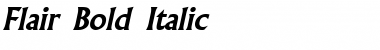 Download Flair Bold Italic Font