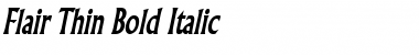 Download Flair Thin Bold Italic Font