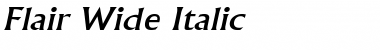 Download Flair Wide Italic Font