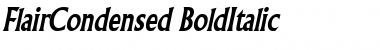 Download FlairCondensed BoldItalic Font