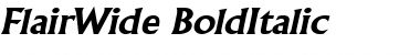 Download FlairWide BoldItalic Font