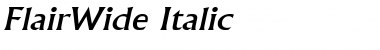 Download FlairWide Italic Font