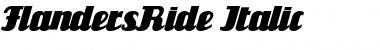 Download FlandersRide Italic Font