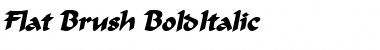 Download Flat Brush BoldItalic Font