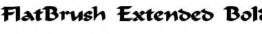 Download FlatBrush-Extended Bold Font