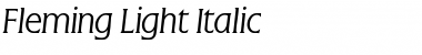 Download Fleming-Light Italic Font