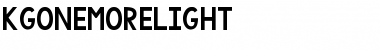 Download KG One More Light Regular Font