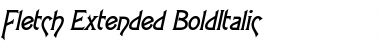 Download Fletch Extended BoldItalic Font