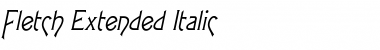 Download Fletch Extended Italic Font