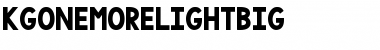 Download KG One More Light BIG Regular Font
