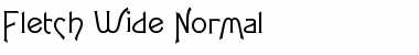 Download Fletch Wide Normal Font