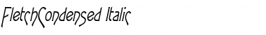 Download FletchCondensed Italic Font