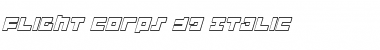 Download Flight Corps 3D Italic Italic Font