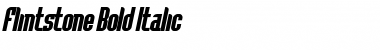 Download Flintstone Bold Italic Font