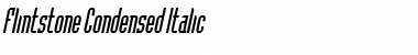 Download Flintstone Condensed Italic Font