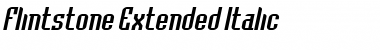 Download Flintstone Extended Italic Font