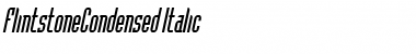 Download FlintstoneCondensed Italic Font