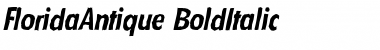 Download FloridaAntique BoldItalic Font