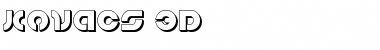Download Kovacs 3D Regular Font