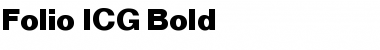 Download Folio ICG Bold Font