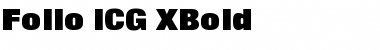 Download Folio ICG XBold Regular Font