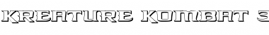 Download Kreature Kombat 3D Regular Font