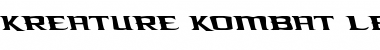 Download Kreature Kombat Leftalic Italic Font
