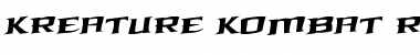 Download Kreature Kombat Rotalic Italic Font