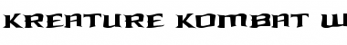 Download Kreature Kombat Warped Regular Font