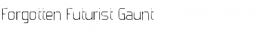 Download Forgotten Futurist Gaunt Regular Font