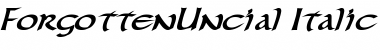 Download ForgottenUncial Italic Font