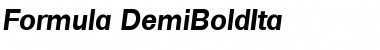 Download Formula-DemiBoldIta Font