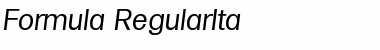 Download Formula-RegularIta Regular Font