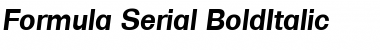 Download Formula-Serial BoldItalic Font