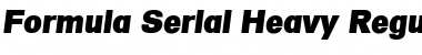 Download Formula-Serial-Heavy RegularItalic Font