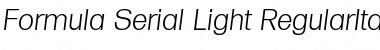 Download Formula-Serial-Light Font