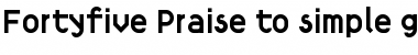 Download Fortyfive Font