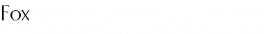 Download Fox Font