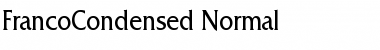 Download FrancoCondensed Font