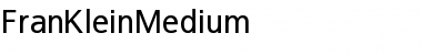 Download FranKleinMedium Font